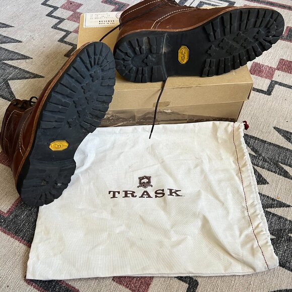 Trask Reserve Elkhorn Bison Leather Boots Men's 9.5 - Picture 5 of 9